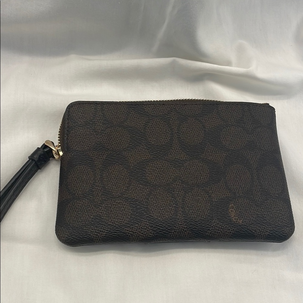 NWT Coach Black and Brown Wristlet - Picture 6 of 10